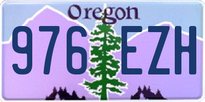 OR license plate 976EZH