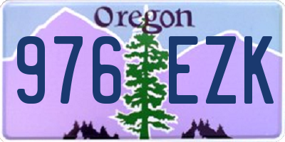OR license plate 976EZK