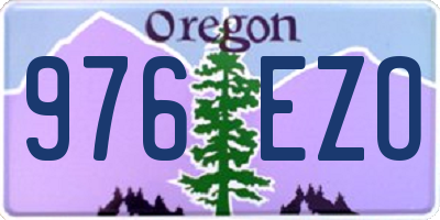OR license plate 976EZO