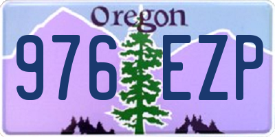 OR license plate 976EZP