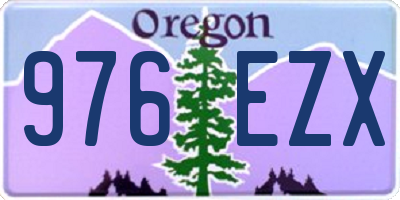 OR license plate 976EZX