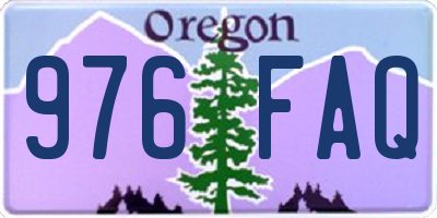 OR license plate 976FAQ