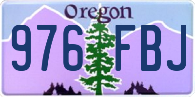 OR license plate 976FBJ