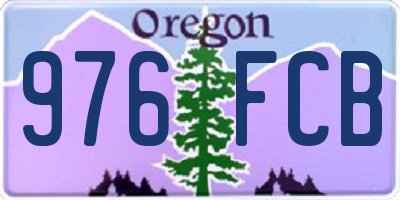 OR license plate 976FCB