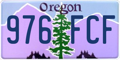 OR license plate 976FCF