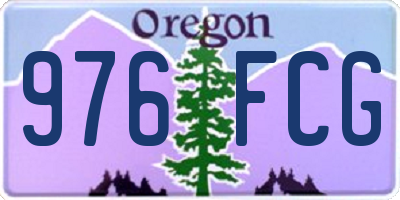 OR license plate 976FCG