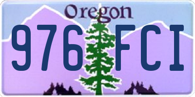 OR license plate 976FCI