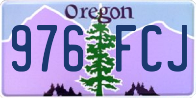 OR license plate 976FCJ