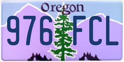 OR license plate 976FCL