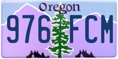 OR license plate 976FCM