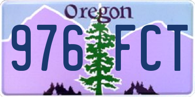OR license plate 976FCT