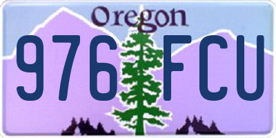 OR license plate 976FCU