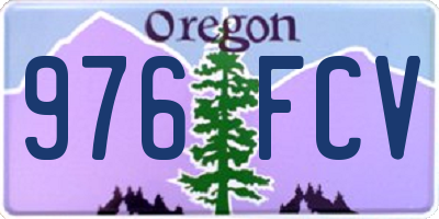 OR license plate 976FCV