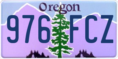 OR license plate 976FCZ