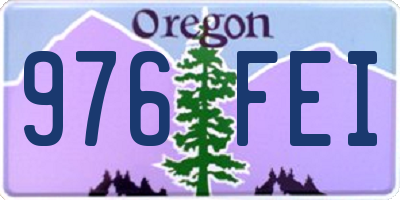 OR license plate 976FEI