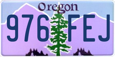OR license plate 976FEJ