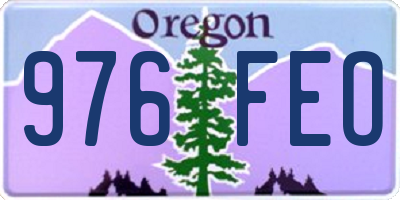 OR license plate 976FEO