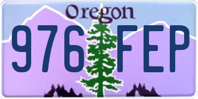 OR license plate 976FEP