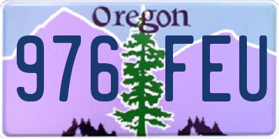 OR license plate 976FEU