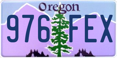 OR license plate 976FEX