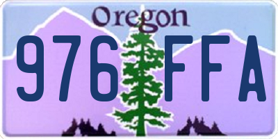 OR license plate 976FFA