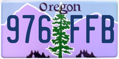 OR license plate 976FFB