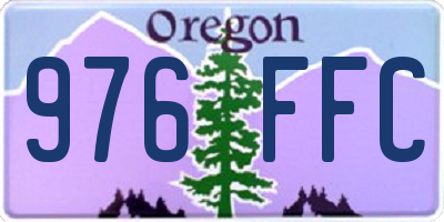 OR license plate 976FFC