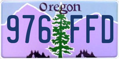 OR license plate 976FFD