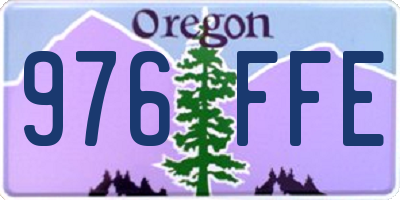 OR license plate 976FFE
