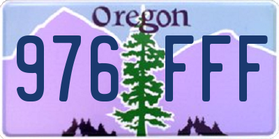 OR license plate 976FFF