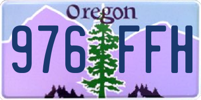 OR license plate 976FFH
