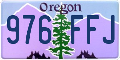 OR license plate 976FFJ