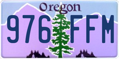 OR license plate 976FFM