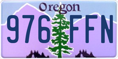 OR license plate 976FFN