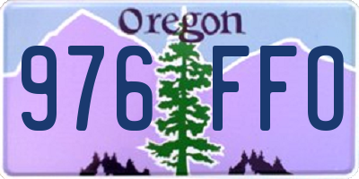 OR license plate 976FFO