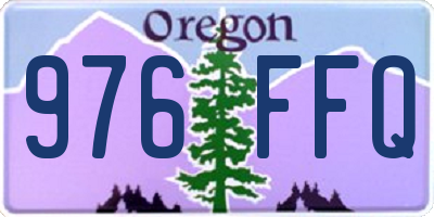 OR license plate 976FFQ
