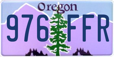 OR license plate 976FFR