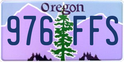 OR license plate 976FFS