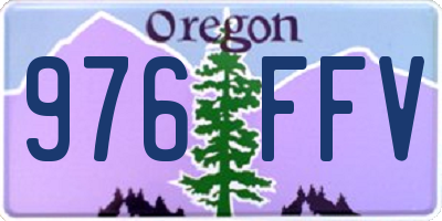 OR license plate 976FFV