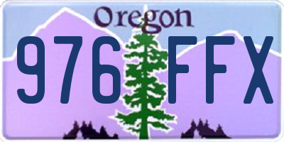 OR license plate 976FFX