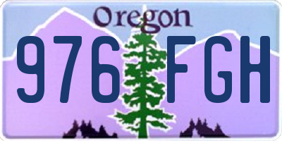 OR license plate 976FGH