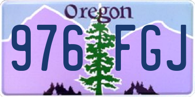 OR license plate 976FGJ