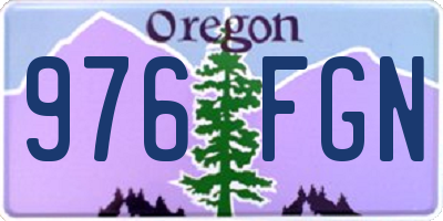 OR license plate 976FGN