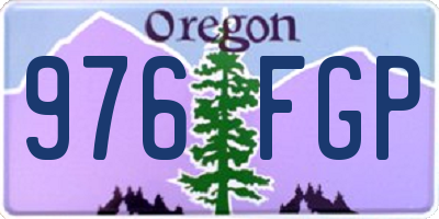 OR license plate 976FGP