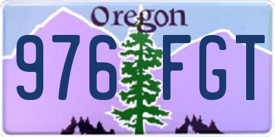 OR license plate 976FGT