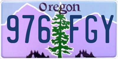 OR license plate 976FGY