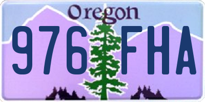OR license plate 976FHA