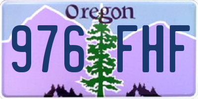 OR license plate 976FHF