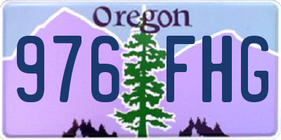 OR license plate 976FHG