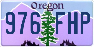 OR license plate 976FHP